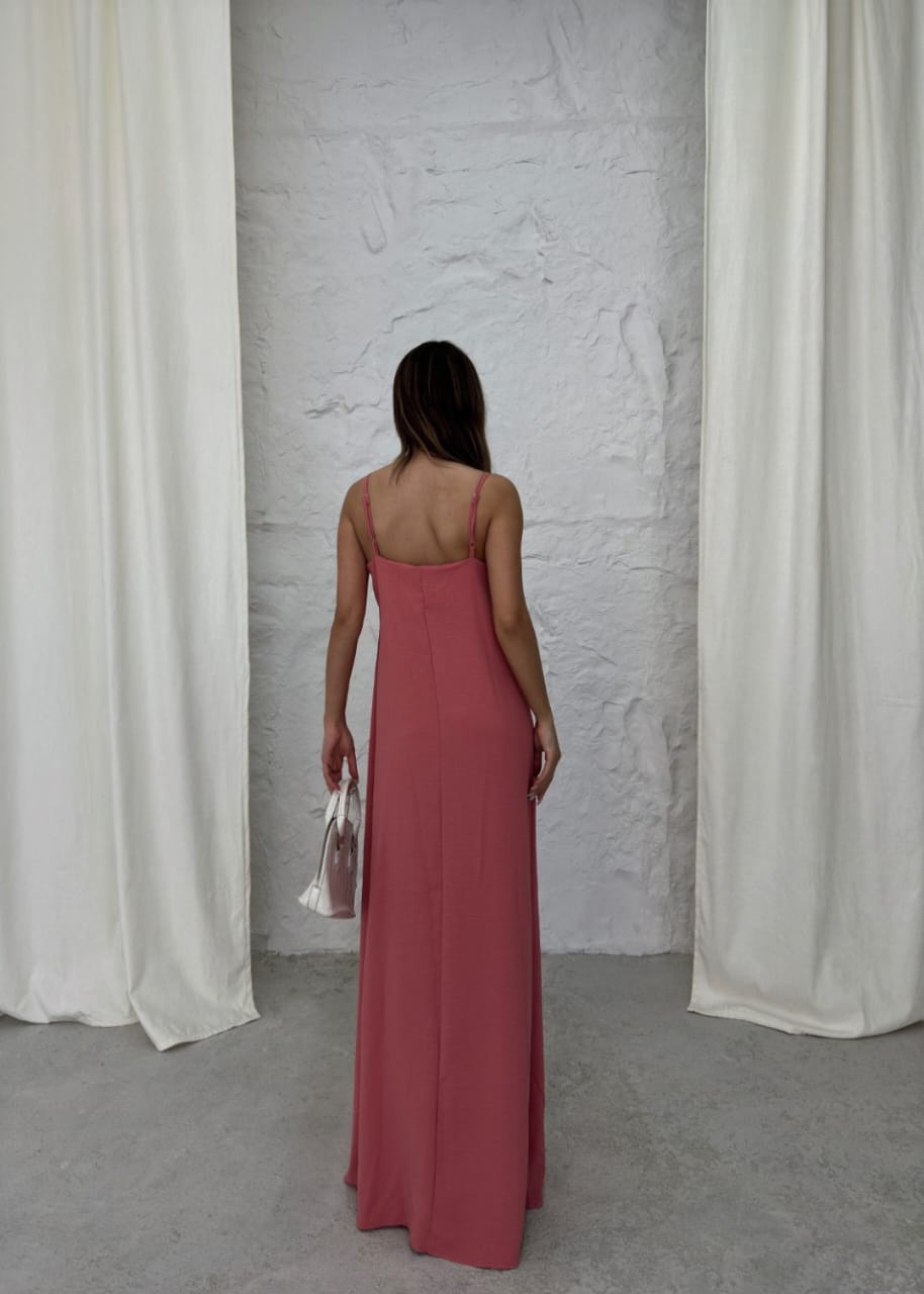 Sunset Rose Maxi Dress