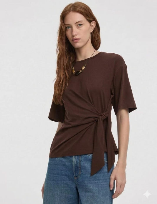 Espresso Tie Top