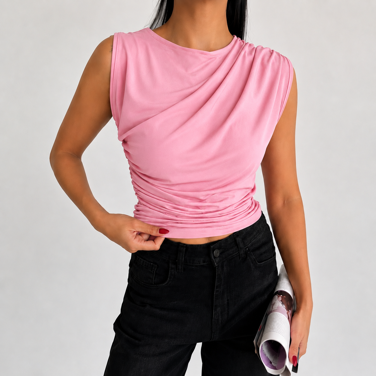 Draped Muse Top