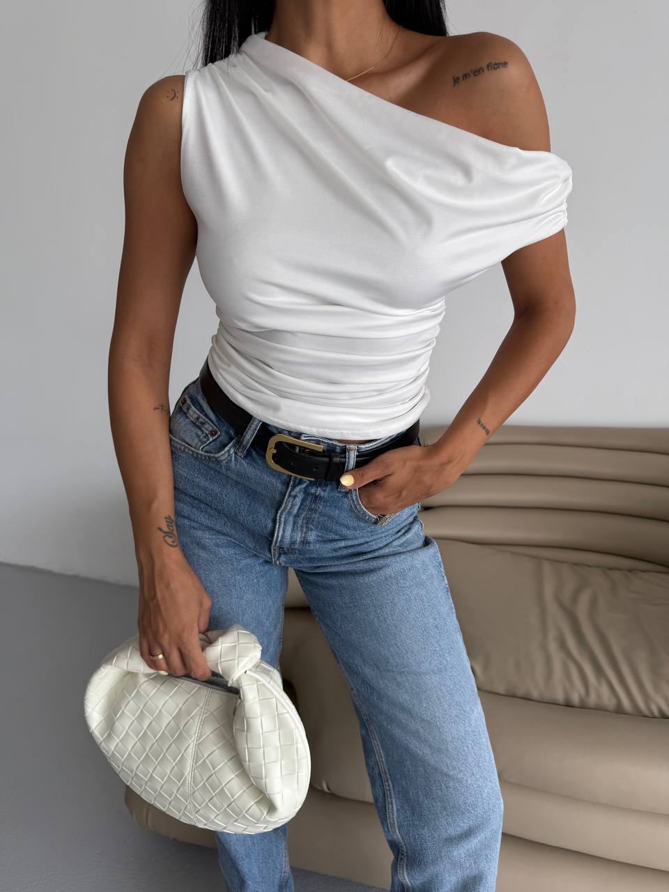 Luna One-Shoulder Top